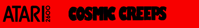 Cosmic Creeps logo for Atari 2600
